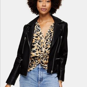 Top Shop Faux Leather Biker Jacket!!!